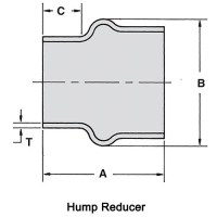 90° Epdm Rubber Hump Hose - 16-221-8X6 - 88-2218X6F1